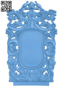 Picture frame or mirror T0000224 download free stl files 3d model for CNC wood carving