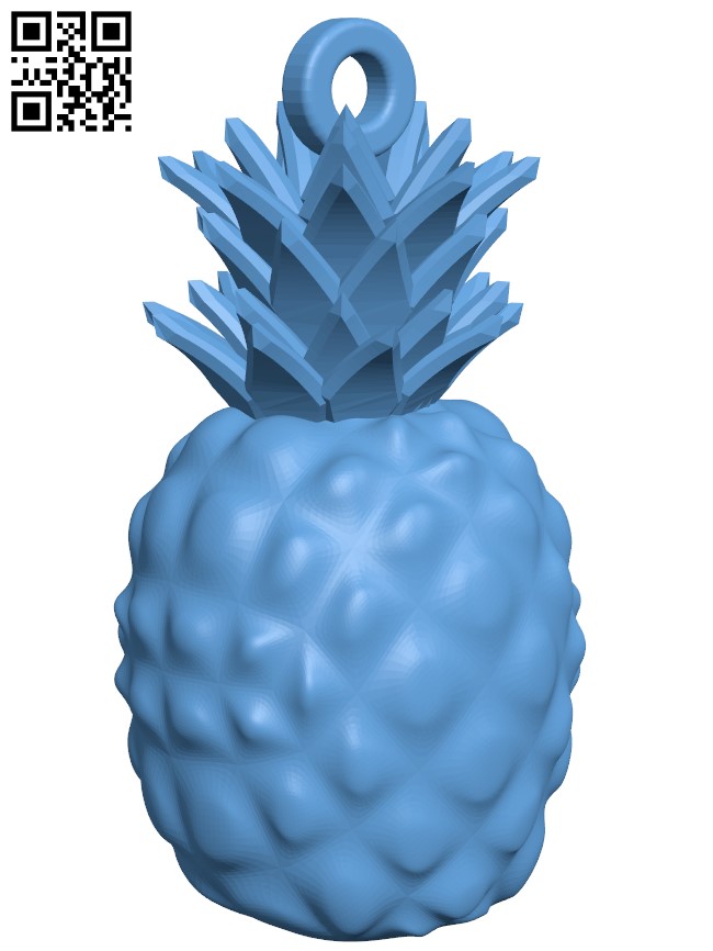 Pineapple keychain H005670 file stl free download 3D Model for CNC and 3d printer