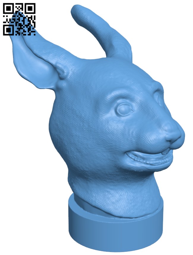 Rabbit head - the old summer palace H005248 file stl free download 3D Model for CNC and 3d printer
