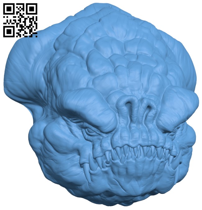 Rancor head H004894 file stl free download 3D Model for CNC and 3d printer
