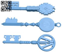 Ready Player One Keys H005429 file stl free download 3D Model for CNC and 3d printer