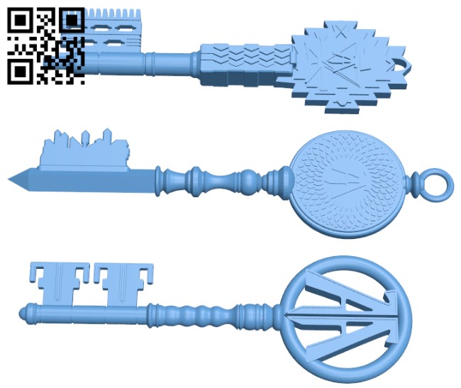Ready Player One Keys H005429 file stl free download 3D Model for CNC and 3d printer
