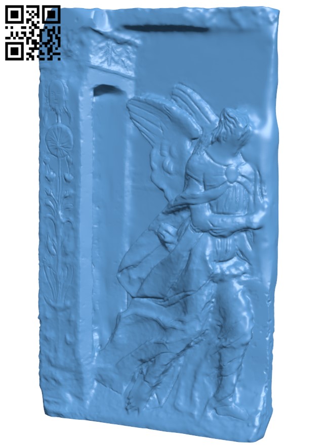 Relief of an Angel H005022 file stl free download 3D Model for CNC and 3d printer