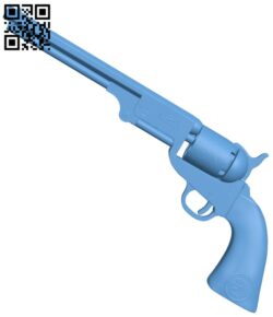 Revolver Model 1866 H005504 file stl free download 3D Model for CNC and 3d printer