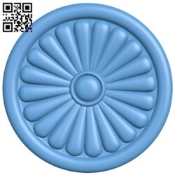 Round pattern T0000227 download free stl files 3d model for CNC wood carving