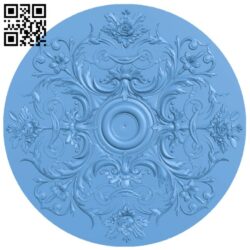 Round pattern T0000228 download free stl files 3d model for CNC wood carving