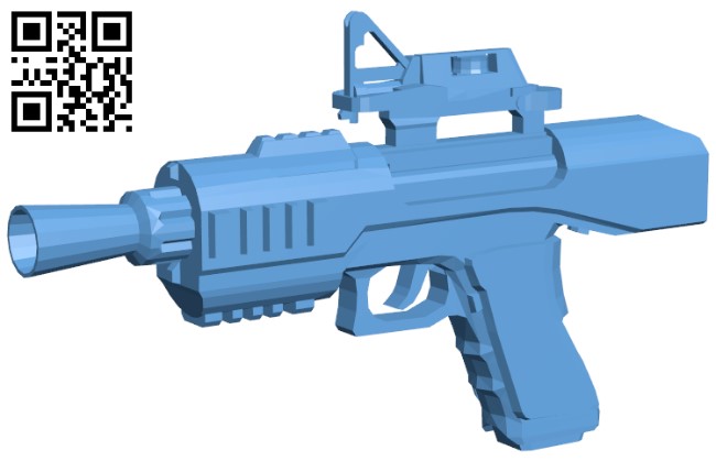 SE-44C gun - Star wars H005546 file stl free download 3D Model for CNC and 3d printer