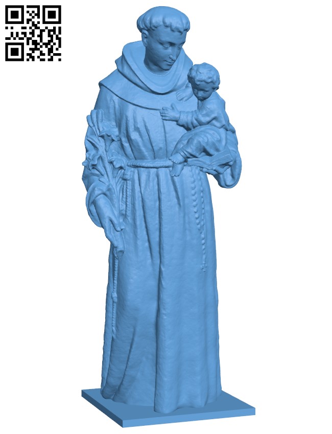 Saint Anthony of Padua at The Maria Radna Monastery, Lipova, Romania H005431 file stl free download 3D Model for CNC and 3d printer