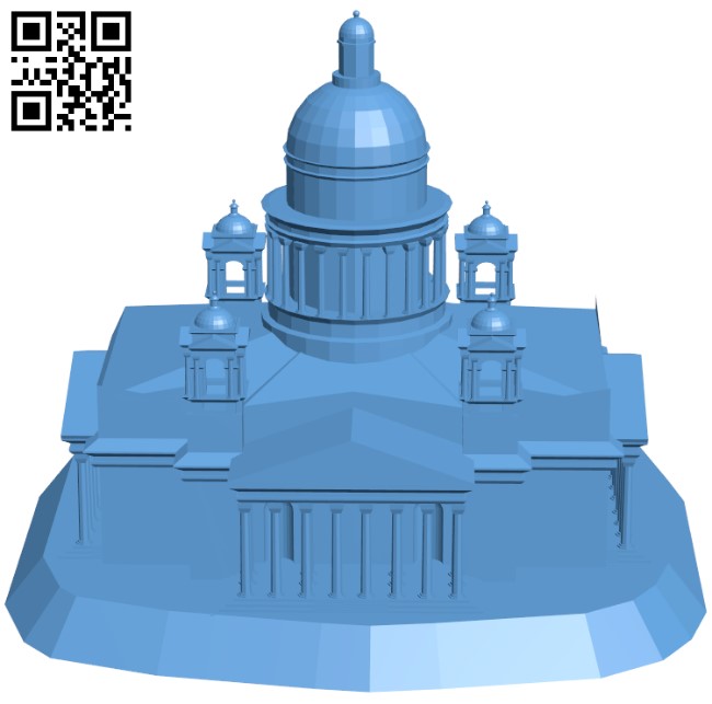 Saint Isaac's Cathedral H005506 file stl free download 3D Model for CNC and 3d printer