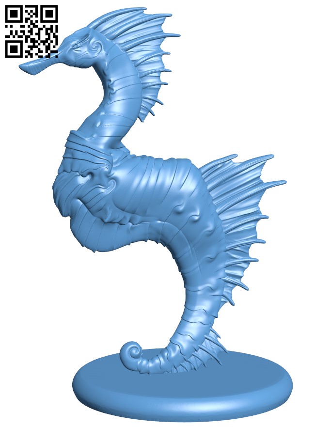 Seahorse H004896 file stl free download 3D Model for CNC and 3d printer