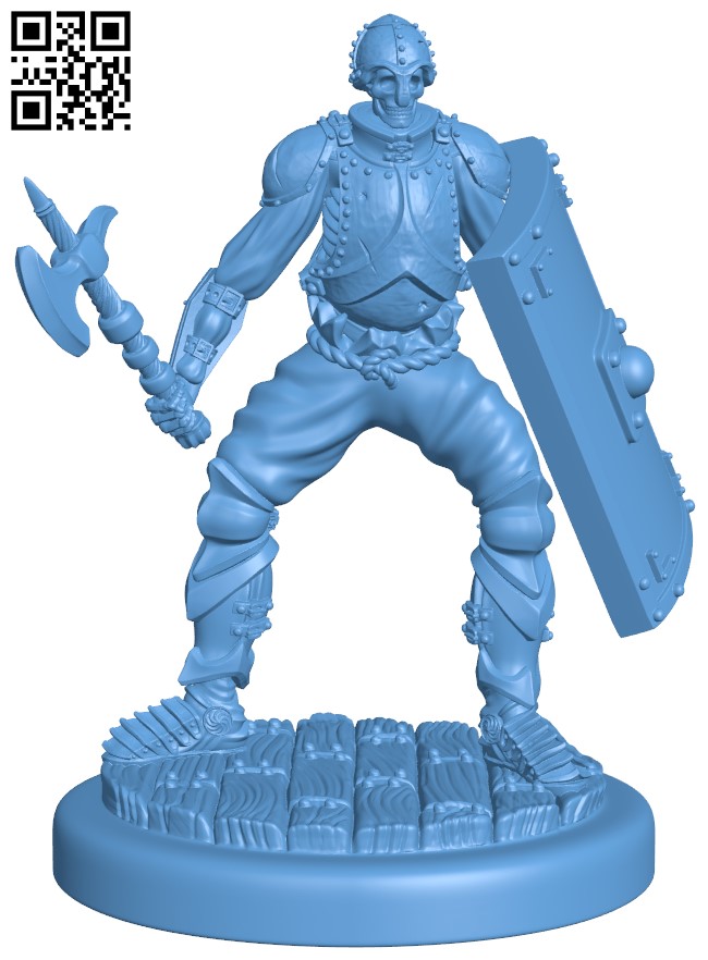 Skeleton - Infantry H005108 file stl free download 3D Model for CNC and 3d printer