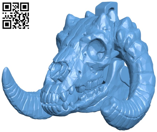 Skull Charm H005293 file stl free download 3D Model for CNC and 3d printer