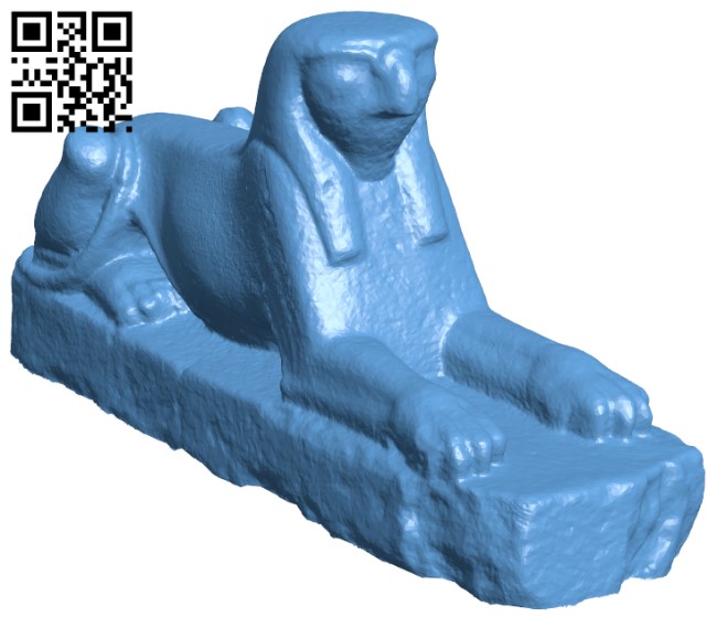 Sphinx Statue H004901 file stl free download 3D Model for CNC and 3d printer
