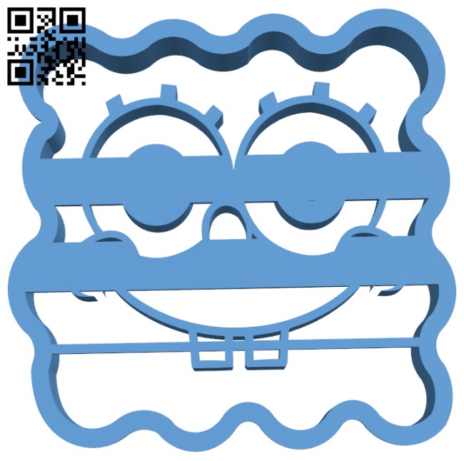 Sponge Bob Square Pants Cookie Cutter H004900 file stl free download 3D Model for CNC and 3d printer