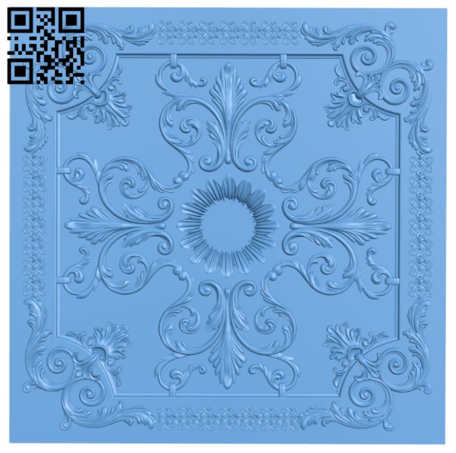 Square pattern T0000179 download free stl files 3d model for CNC wood carving