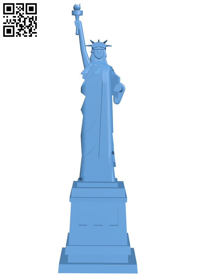 Statue of Liberty - New York City, USA H005113 file stl free download 3D Model for CNC and 3d printer