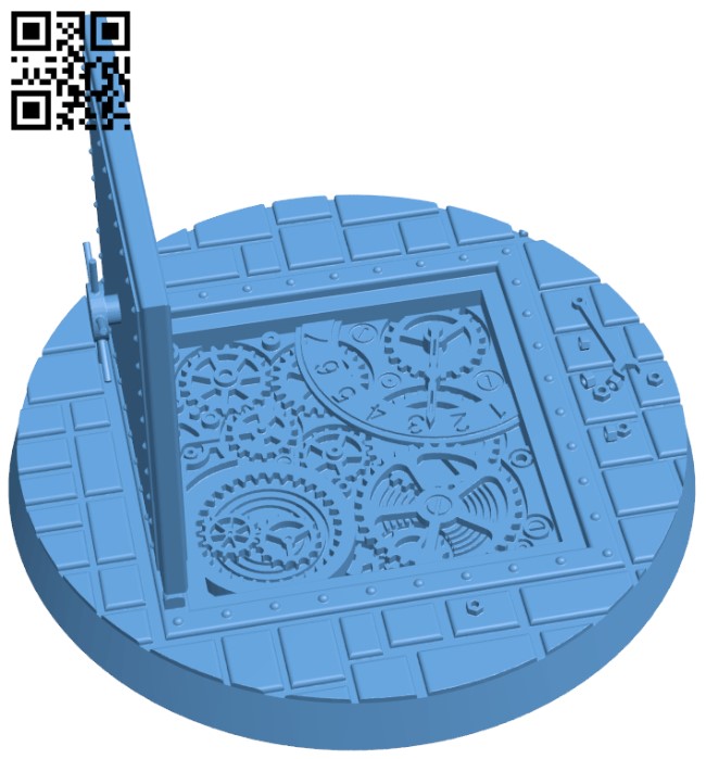Steampunk vault base H005681 file stl free download 3D Model for CNC and 3d printer