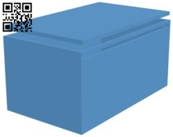 Storage Box With Sliding Lid H005436 file stl free download 3D Model for CNC and 3d printer