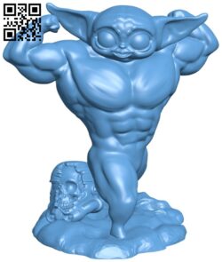 Strong Baby Yoda H005306 file stl free download 3D Model for CNC and 3d printer