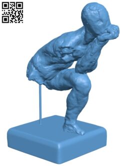 Study Of The Thinker H005564 file stl free download 3D Model for CNC and 3d printer