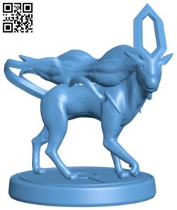Suicune – Pokemon H005682 file stl free download 3D Model for CNC and 3d printer