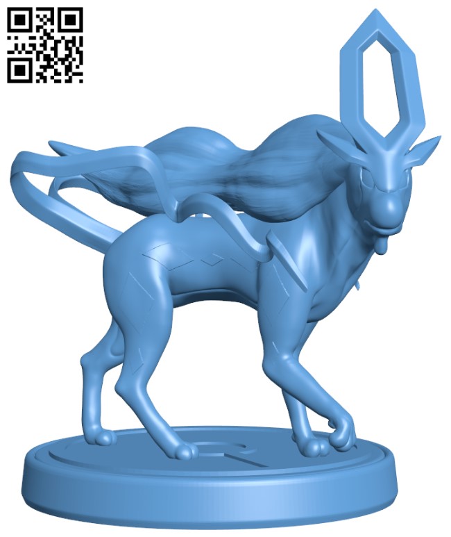 Suicune - Pokemon H005682 file stl free download 3D Model for CNC and 3d printer