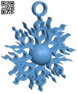 Sun Pendant H005437 file stl free download 3D Model for CNC and 3d printer