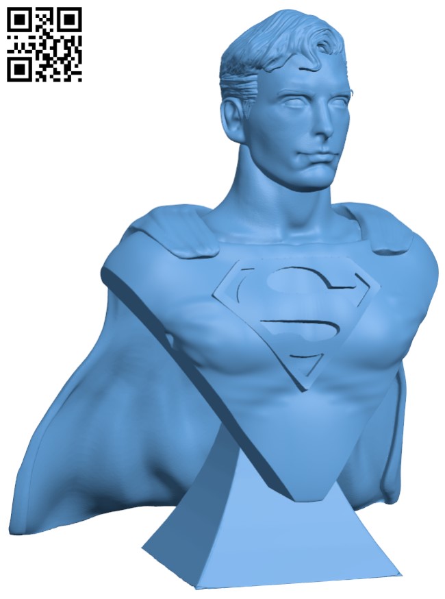Superman Christopher Reeve Bust H004938 file stl free download 3D Model for CNC and 3d printer