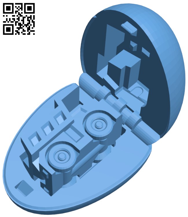 Surprise Egg - Tiny Haul Truck H005377 file stl free download 3D Model for CNC and 3d printer