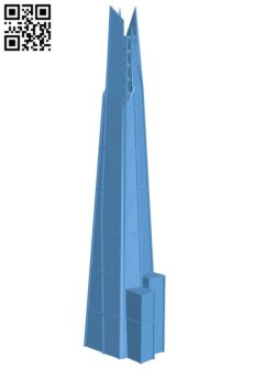 The Shard, London H005315 file stl free download 3D Model for CNC and 3d printer