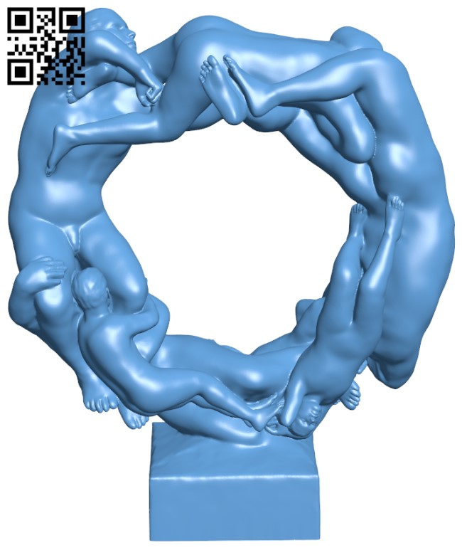 The Wheel of Life at Vigeland Sculpture Park, Norway H004949 file stl free download 3D Model for CNC and 3d printer
