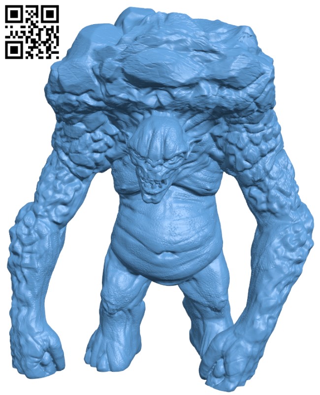 The Witcher Bart the Troll H005317 file stl free download 3D Model for CNC and 3d printer
