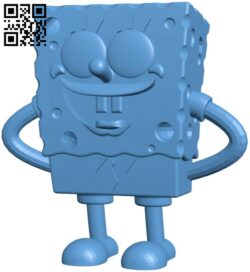 The funny Sponge Bob H005313 file stl free download 3D Model for CNC and 3d printer