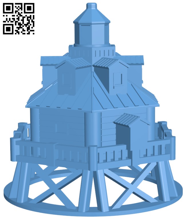 Thomas Point Shoal Lighthouse H005606 file stl free download 3D Model for CNC and 3d printer