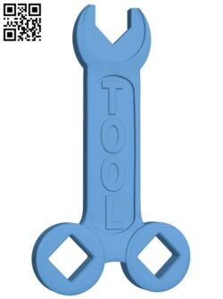 Tool Wrench H005382 file stl free download 3D Model for CNC and 3d printer