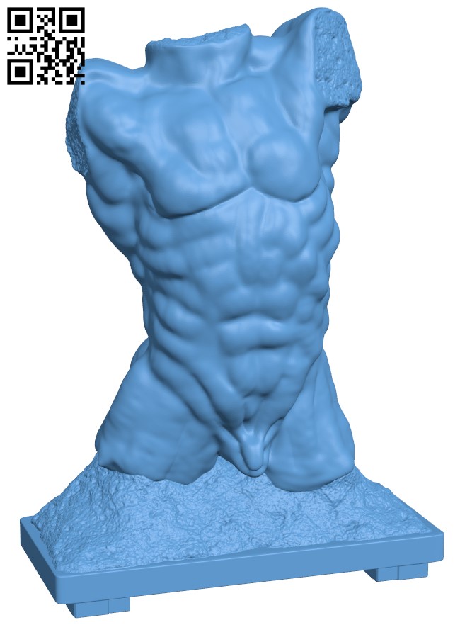 Torso of the falling man Lous XIV at the Rodin Museum, Paris, France H005311 file stl free download 3D Model for CNC and 3d printer