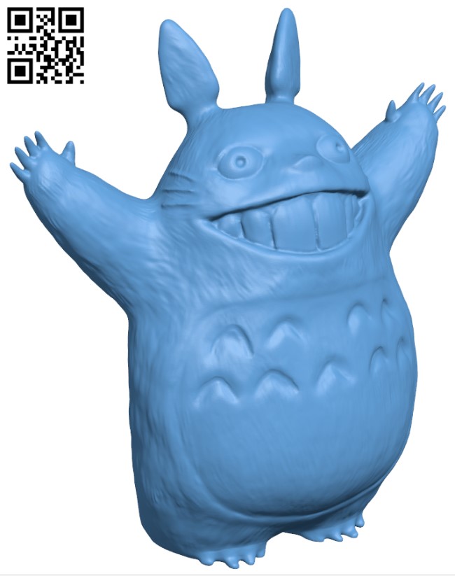Totoro H004944 file stl free download 3D Model for CNC and 3d printer