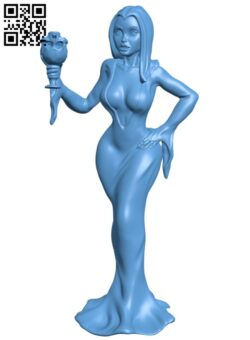 Vampire Girl H005321 file stl free download 3D Model for CNC and 3d printer