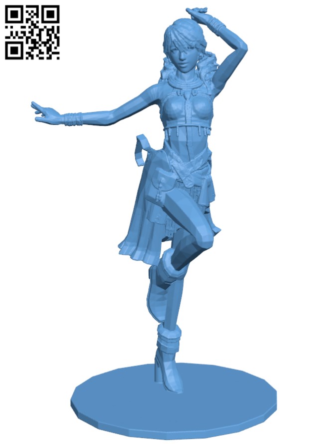 Vanille - Final Fantasy XIII H005128 file stl free download 3D Model for CNC and 3d printer