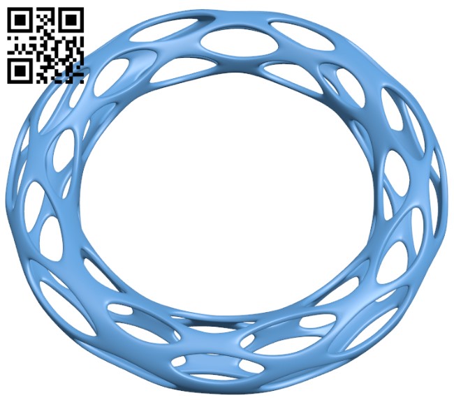 Voronoi bracelet H004957 file stl free download 3D Model for CNC and 3d printer