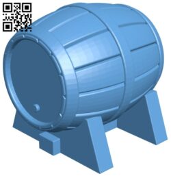 Wooden barrel H005620 file stl free download 3D Model for CNC and 3d printer