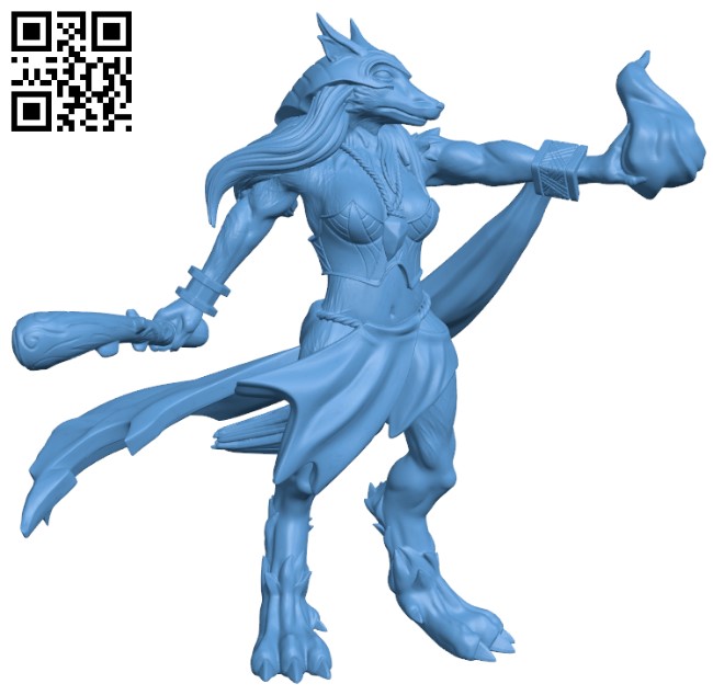 Worgen Sorceress H005447 file stl free download 3D Model for CNC and 3d printer