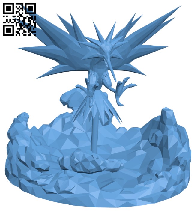 Zapdos H004966 file stl free download 3D Model for CNC and 3d printer