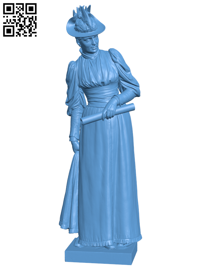 A Lady H006348 file stl free download 3D Model for CNC and 3d printer