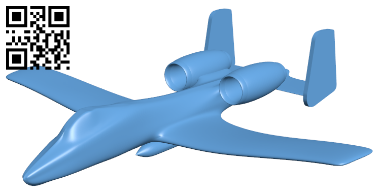 A-10 Thunderbolt file stl download 3D Model for CNC and 3d printer – Download Stl Files