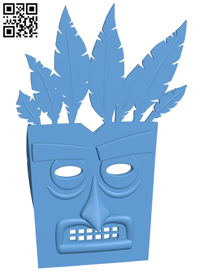 Aku Aku Tiki Mask H006050 file stl free download 3D Model for CNC and 3d printer