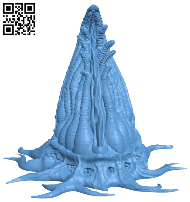 Alien vegetation H006289 file stl free download 3D Model for CNC and 3d printer