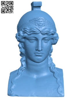 Athena Bust H006471 file stl free download 3D Model for CNC and 3d printer