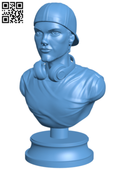 Avicii Bust H006055 file stl free download 3D Model for CNC and 3d printer