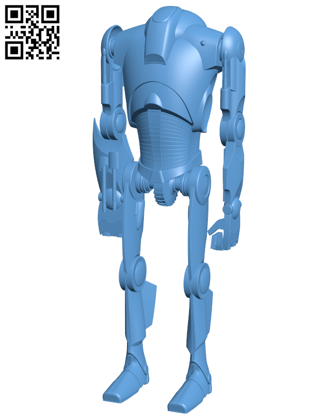 B2 Super Battle Droid - Robot H006592 file stl free download 3D Model for CNC and 3d printer